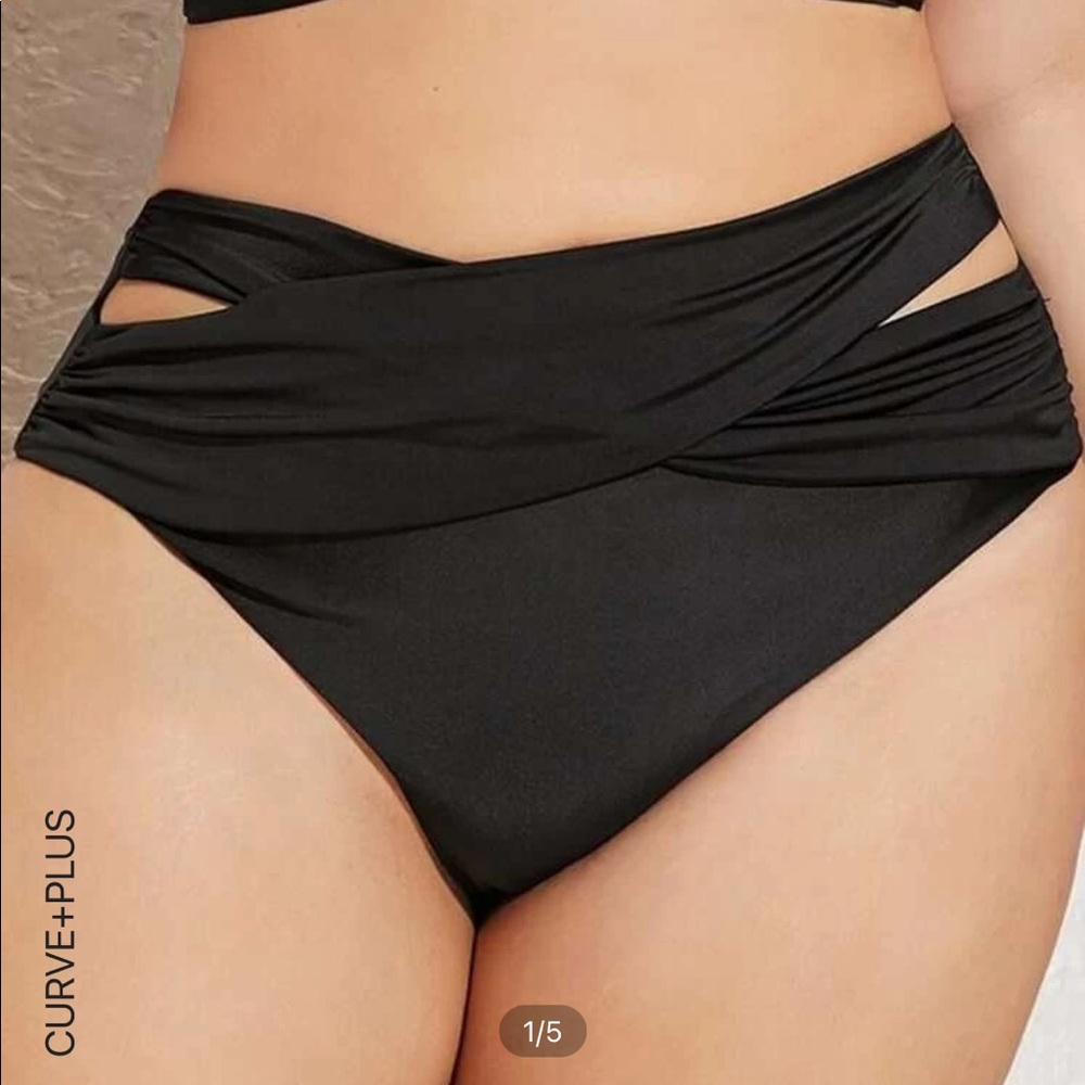 Shein Plus high waisted bikini bottoms